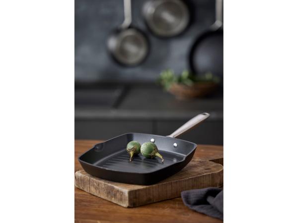Pillivuyt Gourmet Grillpande 24 x 24 cm m. keramisk non-stick-belægning, Travo